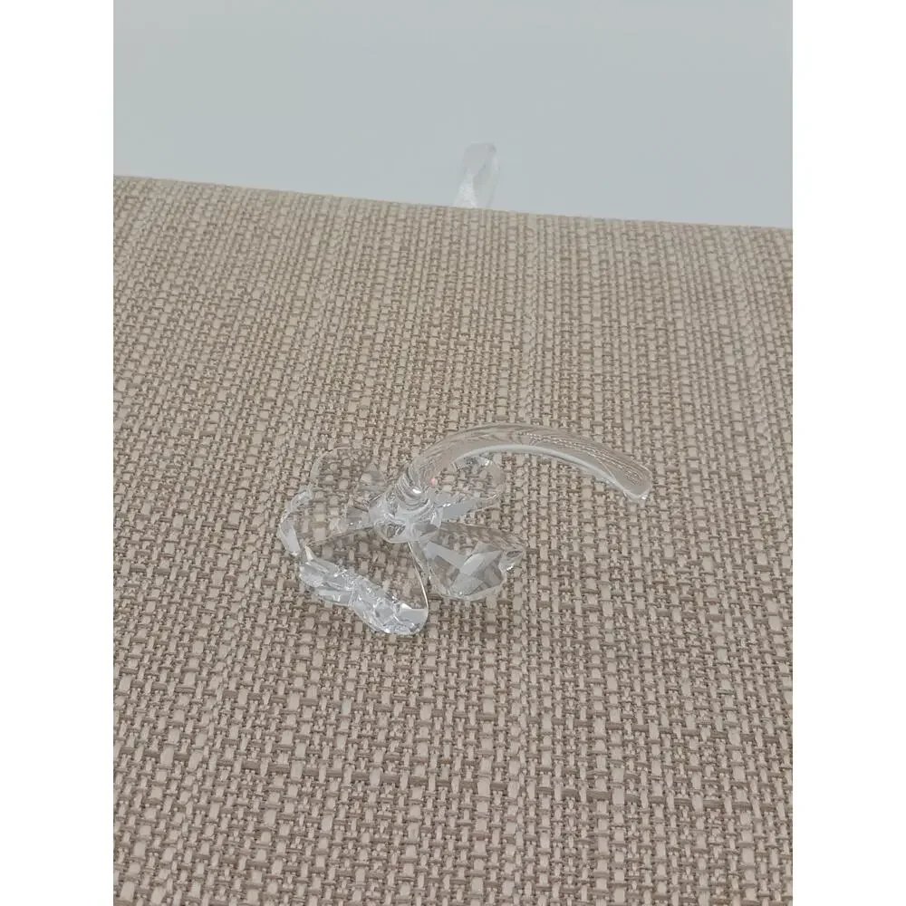 Swarovski Silver Crystal Four Leaf Clover Figurine Faceted Glass Collectible